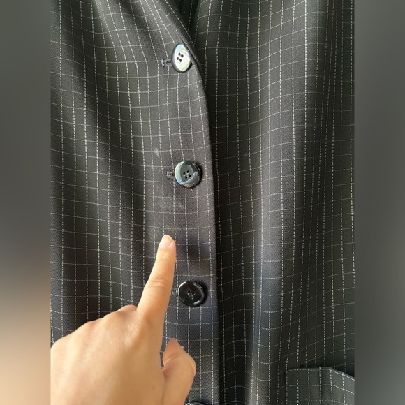 Vintage Villager Liz Claiborne two piece black outfit size M/L - Picture 5 of 11